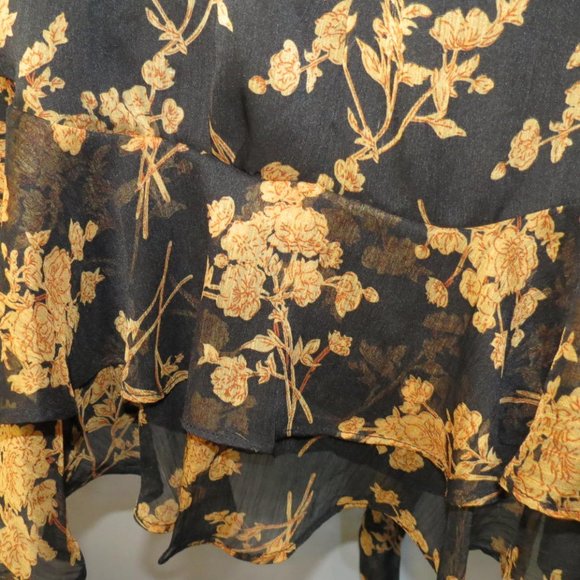 SAINTS & SECRETS - FLORAL RUFFLE MINI DRESS - SIZE 10 - Picture 9 of 9